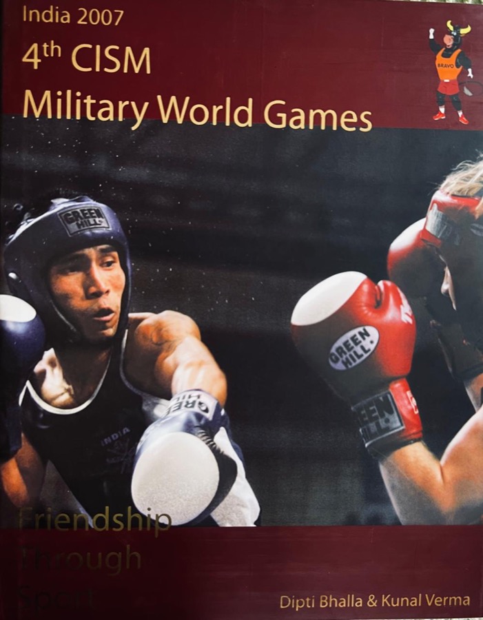 Front cover of the Military World Games Hyderabad book