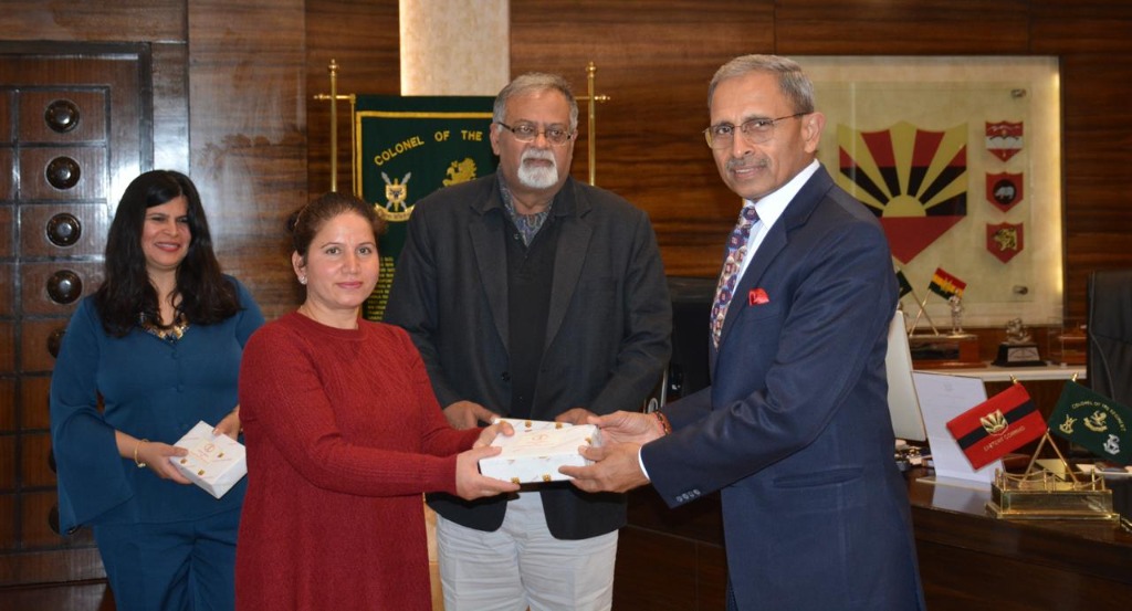 With the Eastern Army Commander