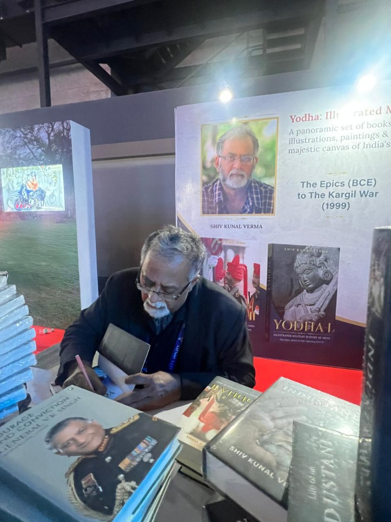 A book-signing engagement with young Indians, connecting history to a new generation.
